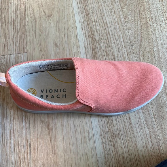 Cute & Comfy Vionic Beach Coral  Slip On Sneakers Womens Size 6.5 - Picture 5 of 10